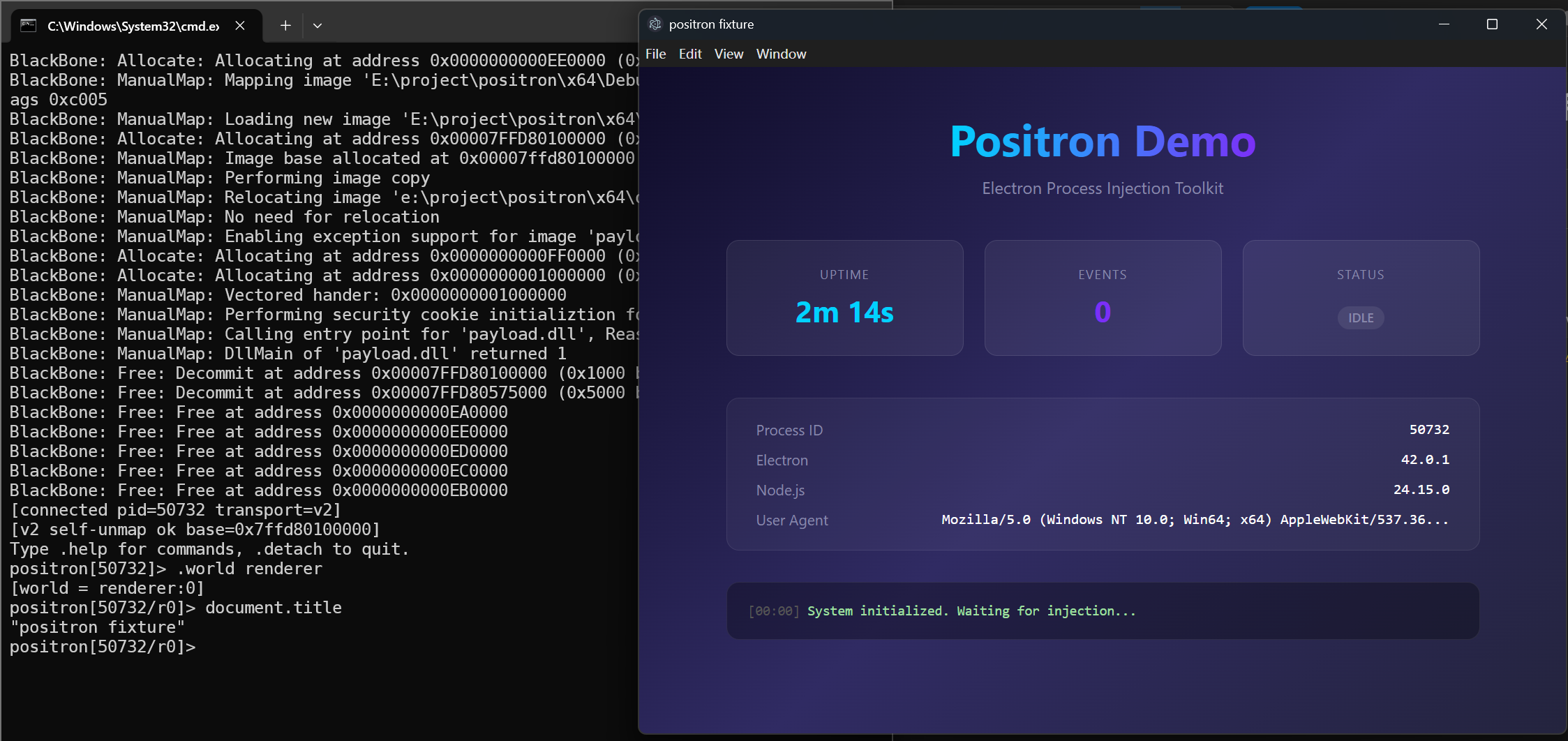 Positron REPL in the renderer world